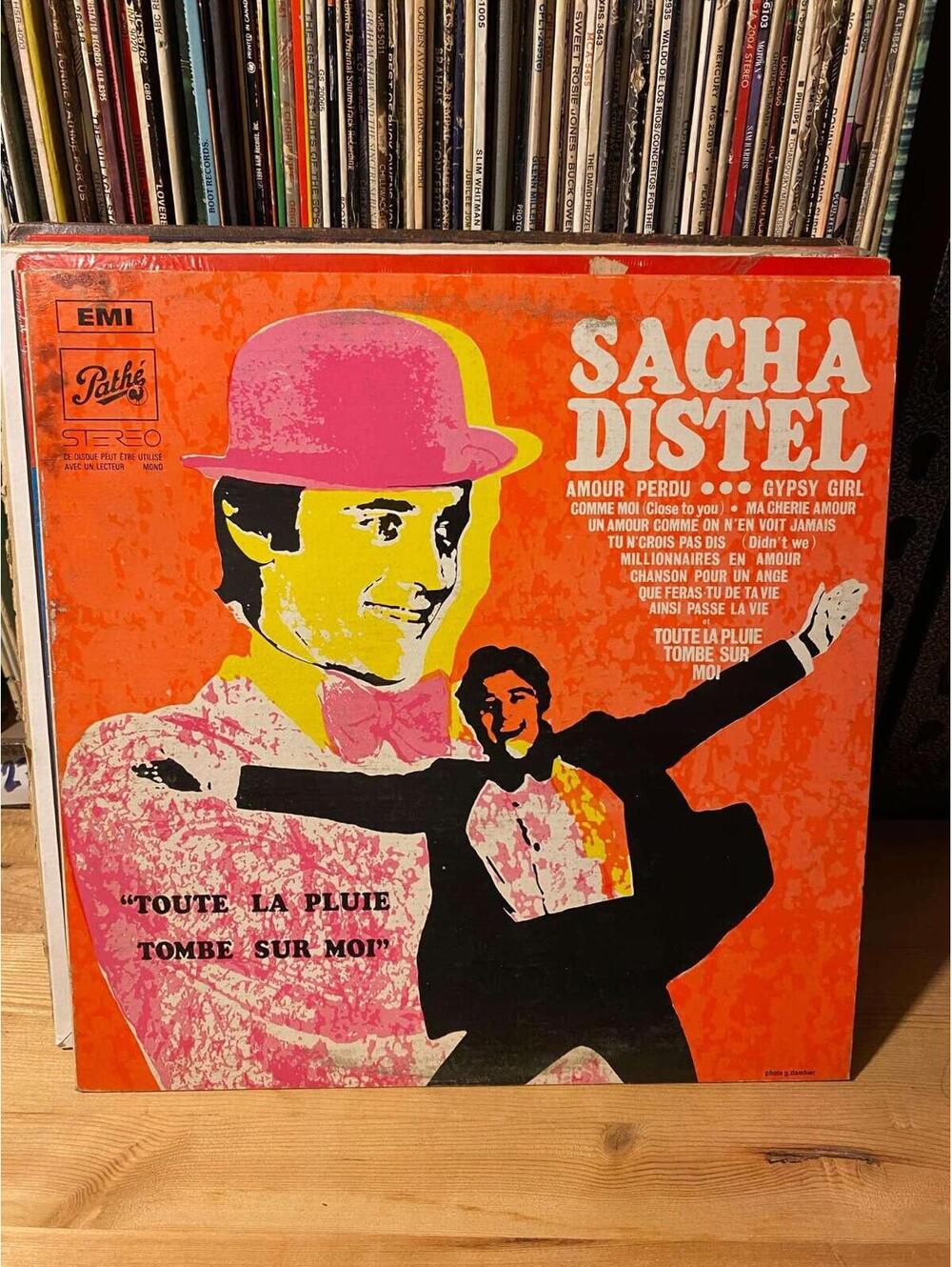 Sacha Distel – Toute La Pluie Tombe Sur Moi Vintage 33RPM VG+ AB46